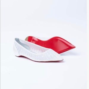 NIB Louboutin Wedding Kate Draperia Flats